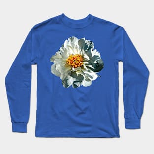 White Peony in Sunshine Long Sleeve T-Shirt